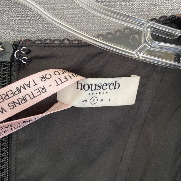 House of CB Kalina Floral Printed Corset Women’s S Leopard Rose Mesh Top - Picture 6 of 7